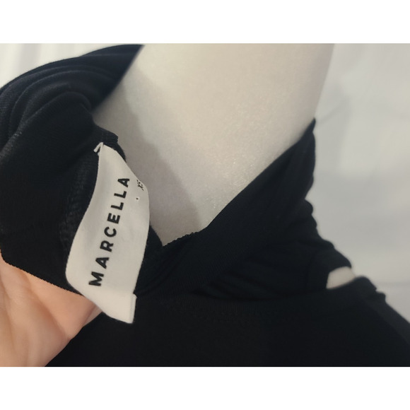 Marcella Black Women's Carson Turtleneck Top XS - Picture 6 of 6